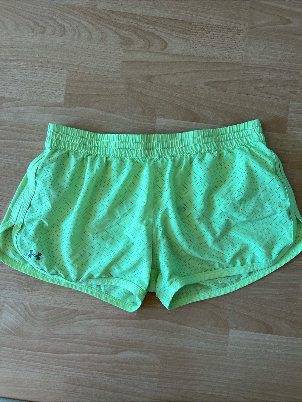 Under Armour Women's Neon Yellow-Green Athletic Shorts